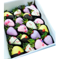 20pcs Pink, Purple, Yellow & White Chocolate Strawberries Gift Box